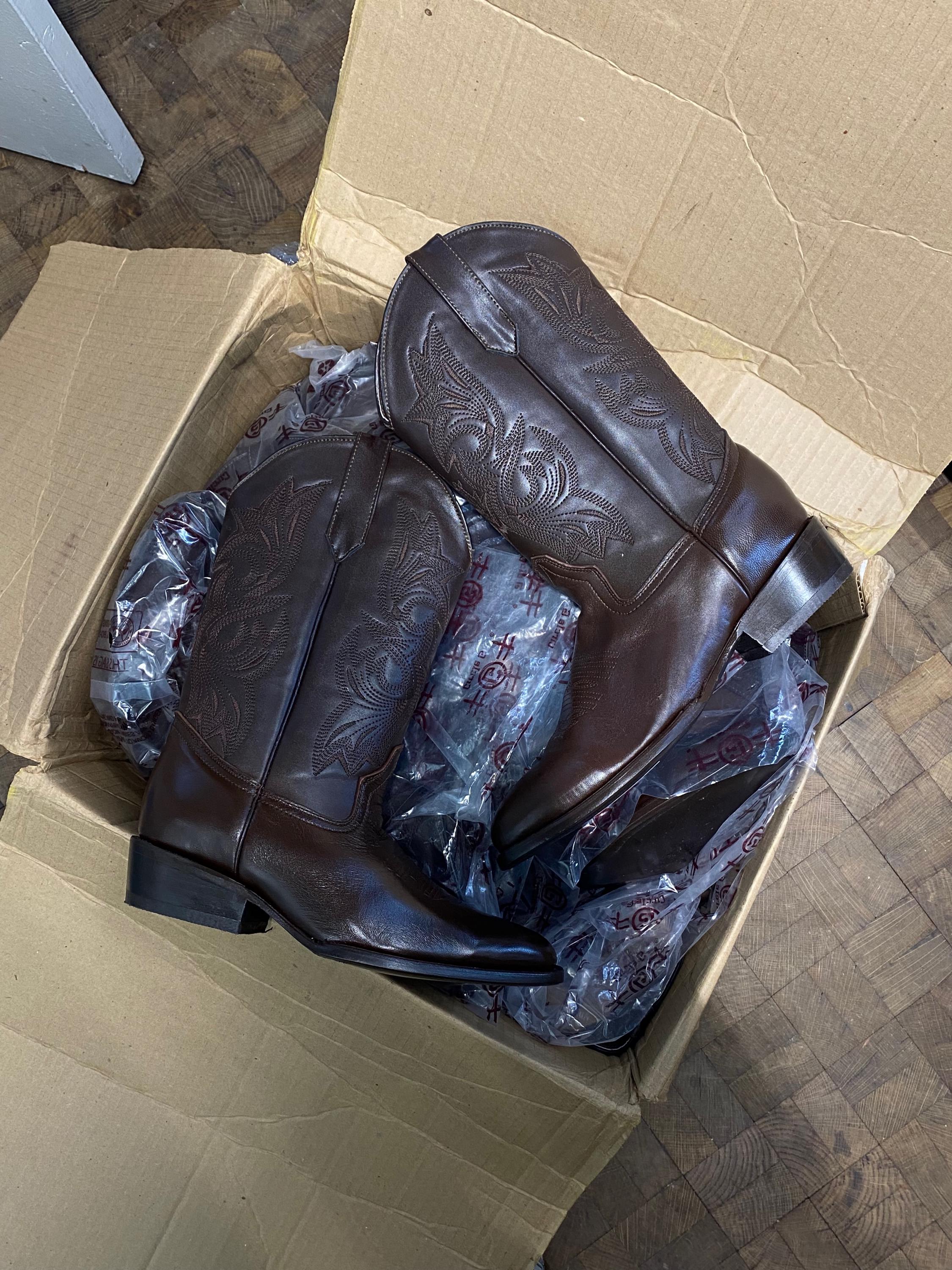 SIN MIEDO Handmade Cowboy Boots (Brown)